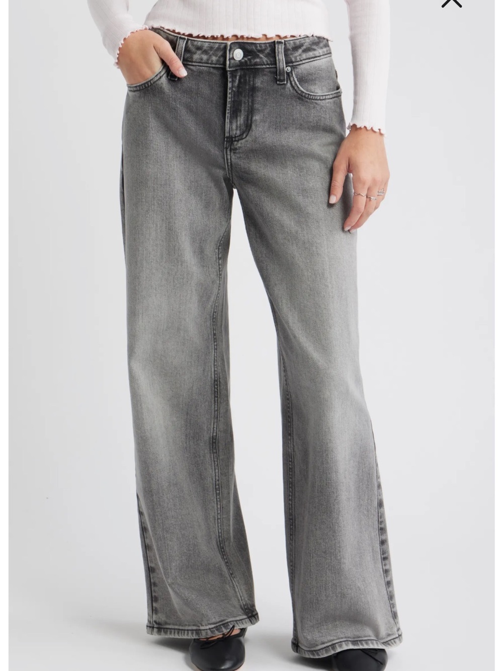 BP Low Rise Baggy Wide Leg Jeans - Picture 2 of 10